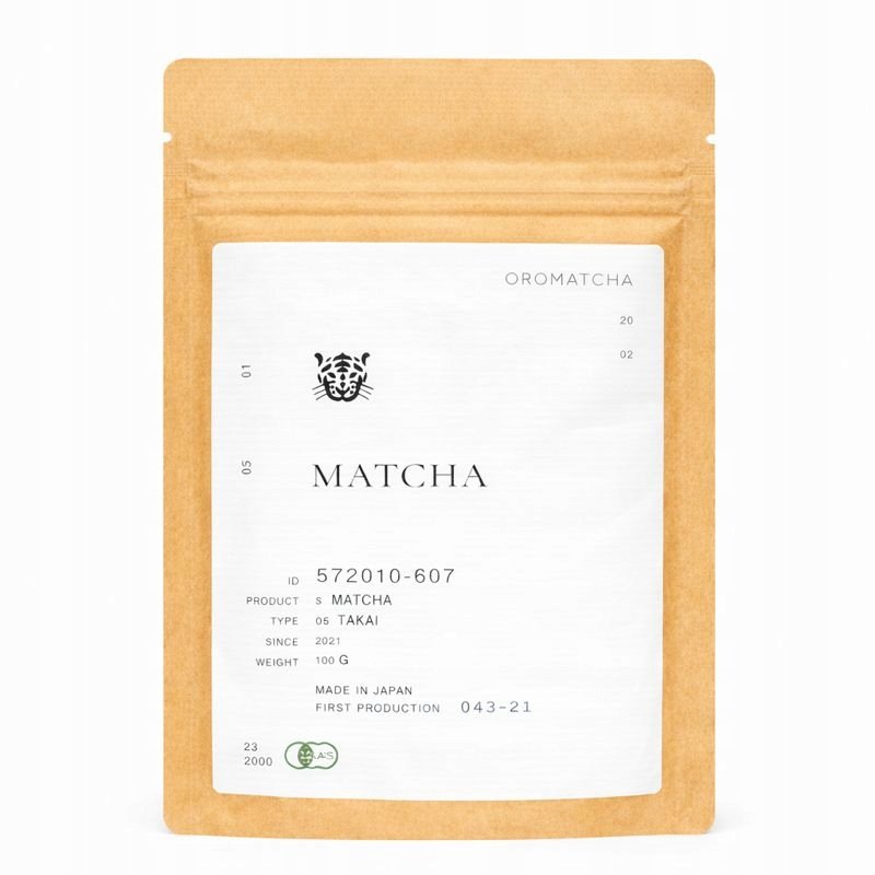 Premium Oromatcha Herbata Matcha Japońska Takai Lepsza Koncentracja 100G