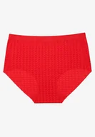 Majtki damskie - Czerwone Majtki Bezszwowe Siateczkowe Kolavienna - miniaturka - grafika 1