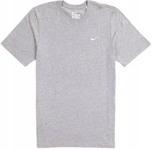 Koszulka Męska Szara Małe Logo Nike Bawełna BV0507-063 r. M - Koszulki męskie - miniaturka - grafika 1