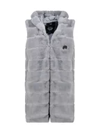 Kamizelki damskie - Geographical Norway Kamizelka polarowa "Uphemere" w kolorze szarym - miniaturka - grafika 1