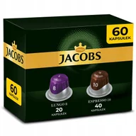 Kawa w kapsułkach i saszetkach - Kapsułki do Nespresso Jacobs Lungo 8 Intenso, Espresso 10 Intenso - 60 szt. - miniaturka - grafika 1