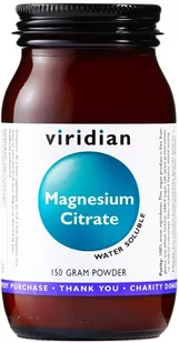 Viridian Magnesium Citrate Magnez w proszku (150g) 5060003593331 - Witaminy i minerały dla sportowców - miniaturka - grafika 1