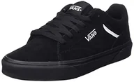 Trampki męskie - Vans Męskie trampki Seldan, zamszowe czarne/czarne, 11 UK, Zamsz czarny czarny, 46 EU - miniaturka - grafika 1