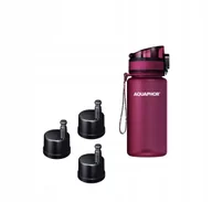 Butelki filtrujące - Butelka filtrująca Aquaphor City 0,35 l z 3 filtrami, bordowa - miniaturka - grafika 1