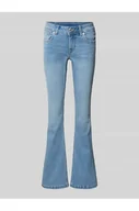 Spodnie damskie - Jeansy z poszerzaną nogawką z mieszanki bawełny model PIMLICO - Pepe Jeans - miniaturka - grafika 1