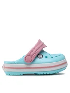 Buty dla dziewczynek - Crocs Klapki Crocband Clog T 207005 Błękitny - miniaturka - grafika 1