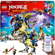 Klocki - HIT! LEGO NINJAGO Mech smoczego jeźdźca Rogue’a z serialu Powstanie Smoków • ruchome skrzydła, miecze i kokpit Lego Dla Dziecka Na Urodziny + EBOO.. - miniaturka - grafika 1