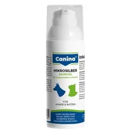 Suplementy i witaminy dla psów - Suplement dla psa i kota CANINA Żel do zębów z mikrosrebrem 50 ml - miniaturka - grafika 1