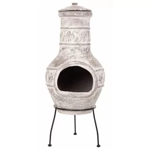 OutTrade RedFire Kominek Acopulco, glina, brązowy, 86036 86036 - Kominki wolnostojące - miniaturka - grafika 1