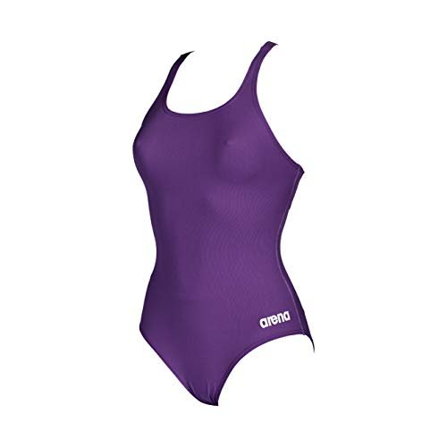 Arena damski kostium kąpielowy Madison Swim Pro Back MaxLife jednoczęściowy Śliwka 34