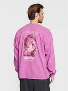 Bluzy męskie - BDG Urban Outfitters Longsleeve 76134154 Różowy Relaxed Fit - miniaturka - grafika 1