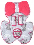 Akcesoria do fotelików - Wkładka Do Fotelika Materacyk Poduszka Osłonki Zestaw 3W1 JACKMAR - miniaturka - grafika 1