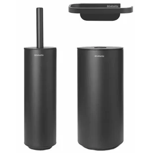 Brabantia Akcesoria łazienkowe MindSet ciemnoszare 3 el. 303685 - Akcesoria do wc - miniaturka - grafika 1