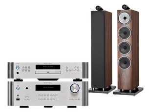 Rotel RA-6000 (srebrny) + DT-6000 (srebrny) + 702 S3 (mokka) - Zestawy stereo - miniaturka - grafika 1