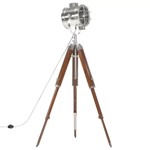 Vida Lampa podłogowa na trójnogu lite drewno mango 165 cm V-286113 - Lampy stojące - miniaturka - grafika 1