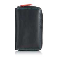 Portfele - Kolorowy portfel damski na zamek Visconti RB-98 z RFID - czarny - miniaturka - grafika 1