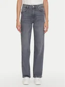 Spodnie damskie - Noisy May Jeansy Yolanda 27030419 Szary Wide Leg - miniaturka - grafika 1