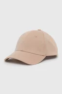 Czapki męskie - Tommy Hilfiger czapka z daszkiem kolor beżowy gładka - miniaturka - grafika 1
