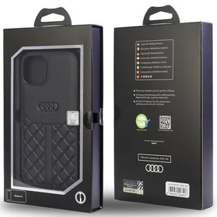 Etui Audi Genuine Leather na iPhone 11 / Xr - czarne AU-TPUPCIP11R-Q8/D1-BK - Etui i futerały do telefonów - miniaturka - grafika 5