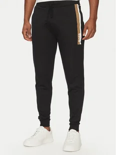 BOSS Spodnie dresowe Authentic 50540654 Czarny Regular Fit - Spodnie sportowe męskie - miniaturka - grafika 1