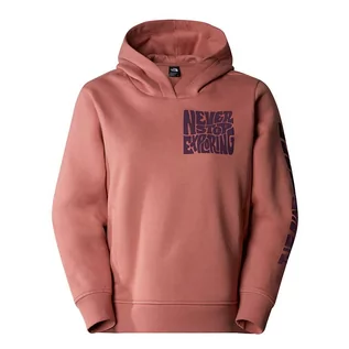 Bluzy sportowe męskie - Bluza The North Face Mountain Play 0A87EPNXQ1 - różowa - grafika 1