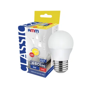 Żarówka LED AMM-E27-G45-8W-WW - Żarówki LED - miniaturka - grafika 1