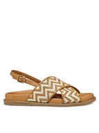 Sandały damskie - Geox Sandały D Adelash D55YWE 000TC C5F1S Brązowy - miniaturka - grafika 1