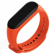 Akcesoria do smartwatchy - PASEK OPASKA JEDNOLITA do XIAOMI MI BAND 3/4 (pomarańczowy) - miniaturka - grafika 1