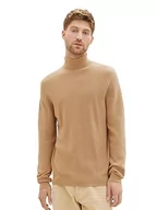 Swetry męskie - TOM TAILOR sweter męski, 32722 - Beach Sand Melange, XL - miniaturka - grafika 1