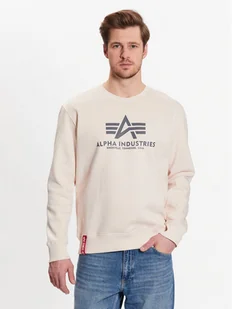 Alpha Industries Bluza Basic 178302 Écru Regular Fit - Bluzy męskie - miniaturka - grafika 1