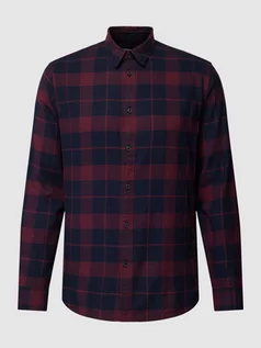 Koszule męskie - Koszula flanelowa o kroju slim fit w szkocką kratę - grafika 1