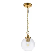 Lampy sufitowe - Tabby lampa wisząca mosiądz FE-TABBY-P-S-BB Feiss - miniaturka - grafika 1