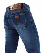 Spodnie męskie - Spodnie Klasyczne Męskie Prosta Nogawka L32 W33 - miniaturka - grafika 1