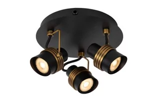 Tundran lampa sufitowa  spot) 3-punktowa czarna/złota 34944/13/30 - Lampy sufitowe - miniaturka - grafika 1