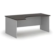 Biurka - Biurko narożne PRIMO GRAY, 1800 x 1200 mm, lewe, szary/wenge - miniaturka - grafika 1
