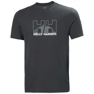 Koszulki męskie - Męska Koszulka z krótkim rękawem HELLY HANSEN NORD GRAPHIC T-SHIRT 62978_981 – Czarny - miniaturka - grafika 1
