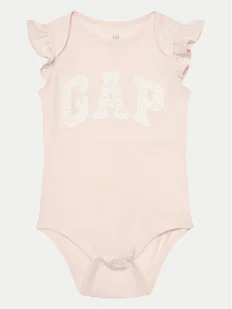 Gap Body dziecięce 856084 Różowy - Body dla niemowląt - miniaturka - grafika 1