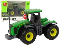 Samochody i pojazdy dla dzieci - Pojazd Rolniczy Traktor Ciągnik Zielony Import LEANToys - miniaturka - grafika 1