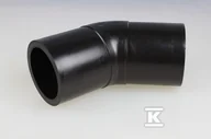 Łączniki, trójniki, kształtki - Łuk 45 stopni doczołowy 110X6.6 SDR17 , woda-gaz - miniaturka - grafika 1