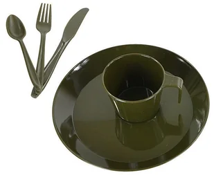 Mil-Tec Zestaw naczyń turystycznych Camp Set roz uniw 14681000) 14681000 - Akcesoria turystyczne - miniaturka - grafika 1