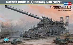 Hobby Boss German 80 cm K[E] Railway gun DORA - Modele do sklejania - miniaturka - grafika 1