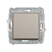 Wyłączniki światła i elektryczne - Wyłącznik pojedynczy Karlik MINI - taupe - miniaturka - grafika 1