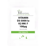 Witaminy i minerały - Forest Vitamin, Vitamin D3 5000 IU K2 MK-7 100ug, 250 tab. - miniaturka - grafika 1