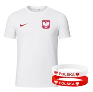 Koszulki męskie - NIKE Polska Koszulka męska Reprezentacja + Opaski TWÓJ NAPIS LEWANDOWSKI 9 - miniaturka - grafika 1