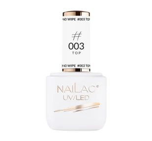 Nailac 003 Top hybrydowy - No Wipe NaiLac 7ml NAI000399 - Lakiery hybrydowe - miniaturka - grafika 1
