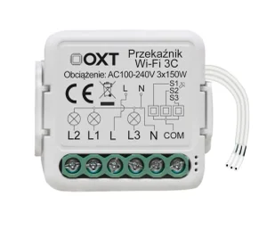 OXT SWT23 Przekaźnik moduł mini 3 obwody WiFi - Systemy inteligentnych domów - miniaturka - grafika 1
