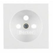 Gniazdka elektryczne - Berker Q1/Q3/Q7 biały płytka do gniazda z uziemieniem B_3965766079 - miniaturka - grafika 1