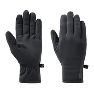 Rękawiczki - Rękawice polarowe JACK WOLFSKIN REAL STUFF GLOVE 1911601-6000 – Czarny - miniaturka - grafika 1