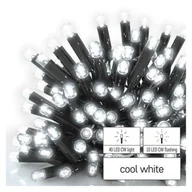 Oświetlenie świąteczne - Oświetlenie łączone Profi - sople 50 LED 3m zimna biel miga, czarny przewód, IP44 - miniaturka - grafika 1