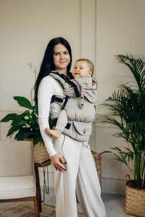 Nosidełko LennyLamb - LennyUpGrade: Jodełka Almond-Regulowane - Nosidełka dla dzieci - miniaturka - grafika 1